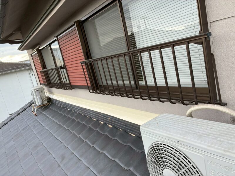 奈良市法蓮町にて和室天井の雨漏り修理〈モルタル補修・外壁塗装〉　After