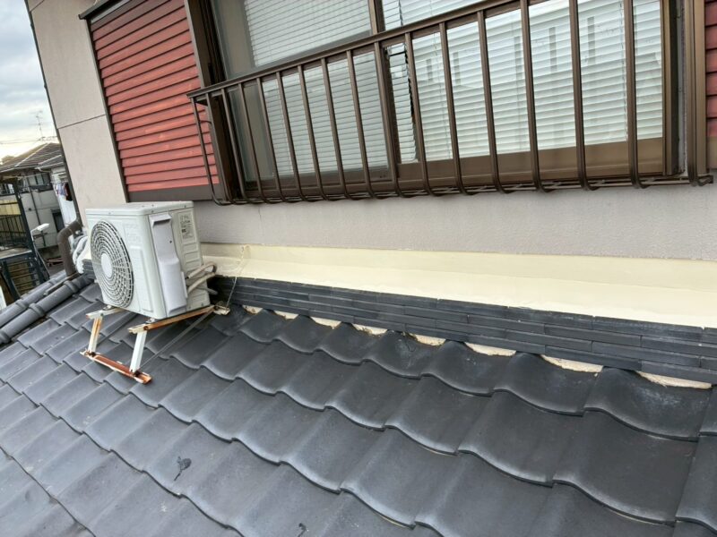 奈良市法蓮町にて和室天井の雨漏り修理〈モルタル補修・外壁塗装〉　After